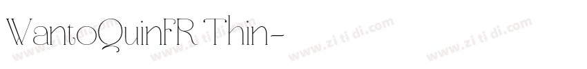 WantoQuinFR Thin字体转换